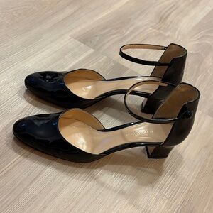 Gianvanito Rossi patent leather Mary Jane heels